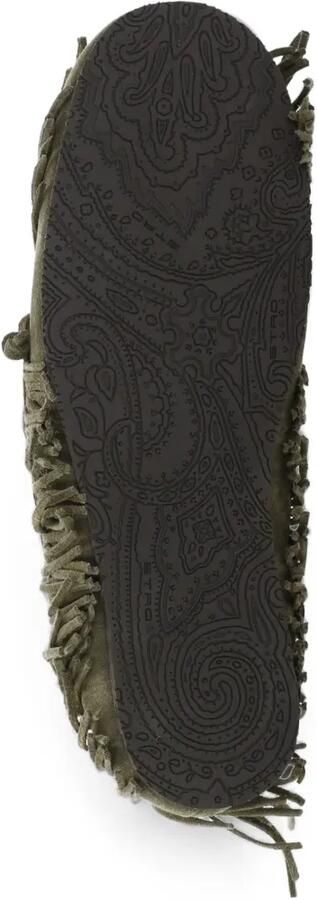 ETRO Suède loafers met franje Groen - Foto 5