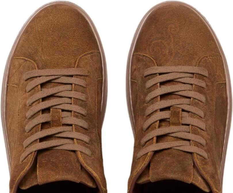 ETRO Suède low-top sneakers met Pegaso-reliëf Bruin - Foto 3