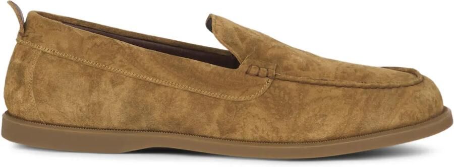 ETRO Suède schoenen met print Bruin