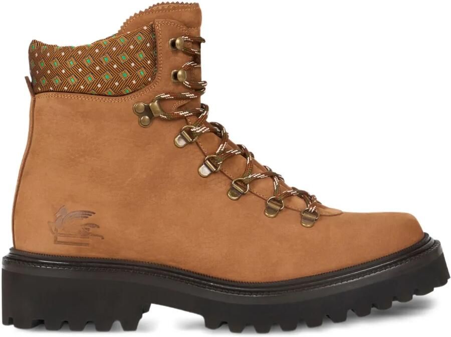ETRO Veterlaarzen met patroon op de kraag Bruin