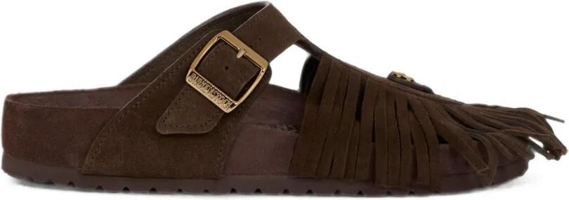 ETRO x Birkenstock Gizeh sandalen met franje afwerking Bruin