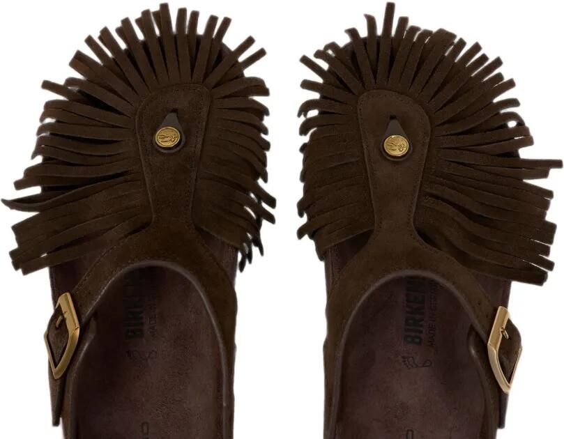 ETRO x Birkenstock Gizeh sandalen met franje afwerking Bruin - Foto 3