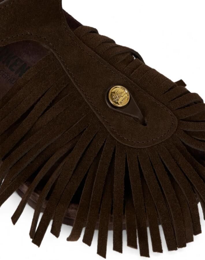 ETRO x Birkenstock Gizeh sandalen met franje afwerking Bruin - Foto 2