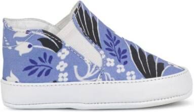 ETRO KIDS Babyschoentjes met bloemenprint Blauw