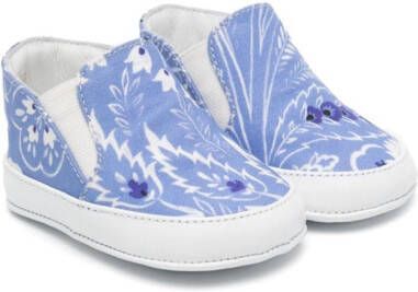 ETRO KIDS Sneakers met paisley-print Blauw