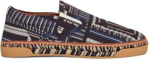 ETRO Espadrilles met logoprint Zwart