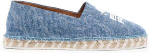 ETRO Espadrilles met raffia zool Blauw