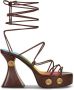 ETRO Sandalen met bandjes en plateauzool Bruin - Thumbnail 1