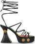 ETRO Sandalen met bandjes en plateauzool Zwart - Thumbnail 1