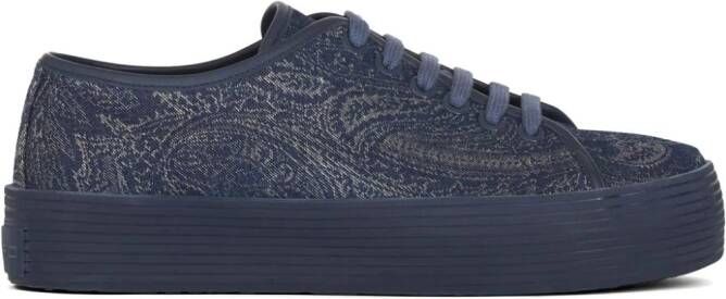 ETRO Sneakers met paisley-print Blauw