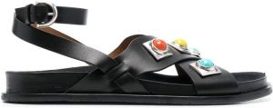 ETRO Sandalen verfraaid met steen Zwart