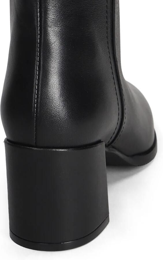 Evaluna 70 mm leren laarzen Zwart - Foto 5