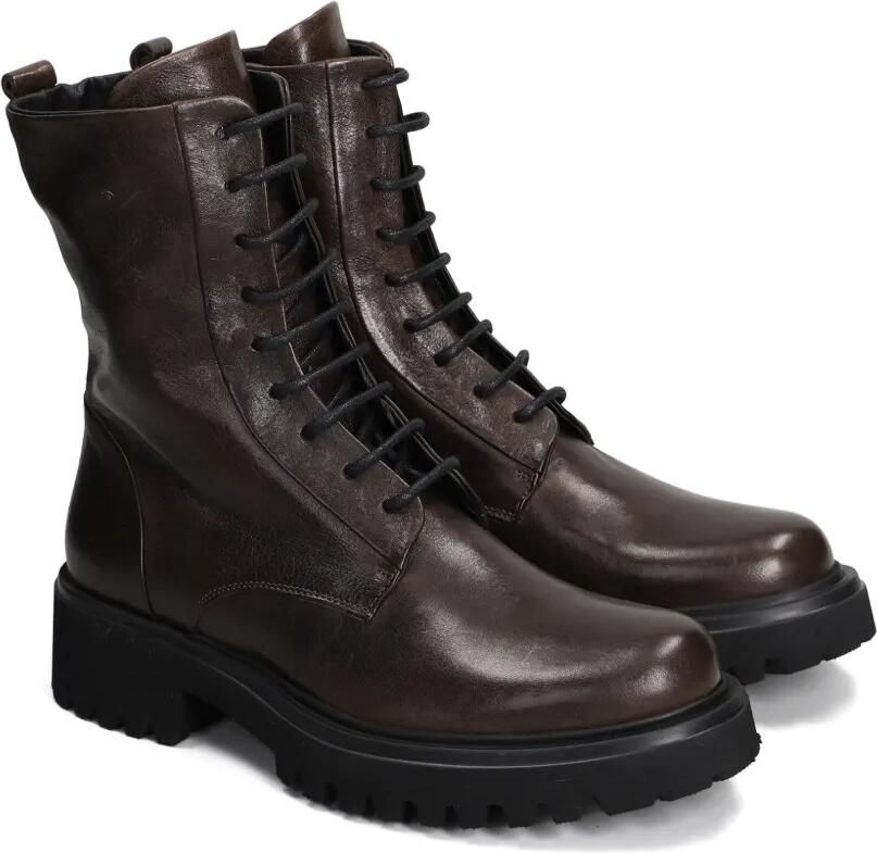 Evaluna lace-up calf leather boots Bruin - Foto 3
