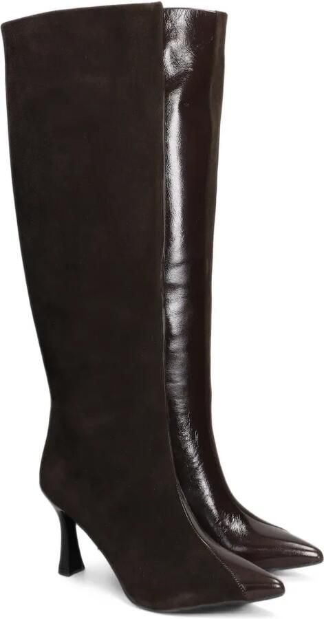 Evaluna panelled pointed-toe boots Bruin - Foto 3