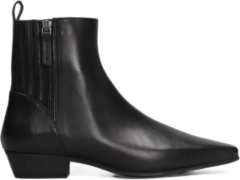 Evaluna pointed-toe ankle boots Zwart