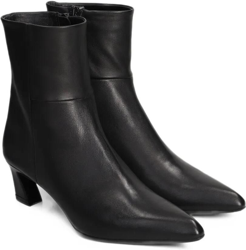 Evaluna pointed-toe leather ankle boots Zwart - Foto 2