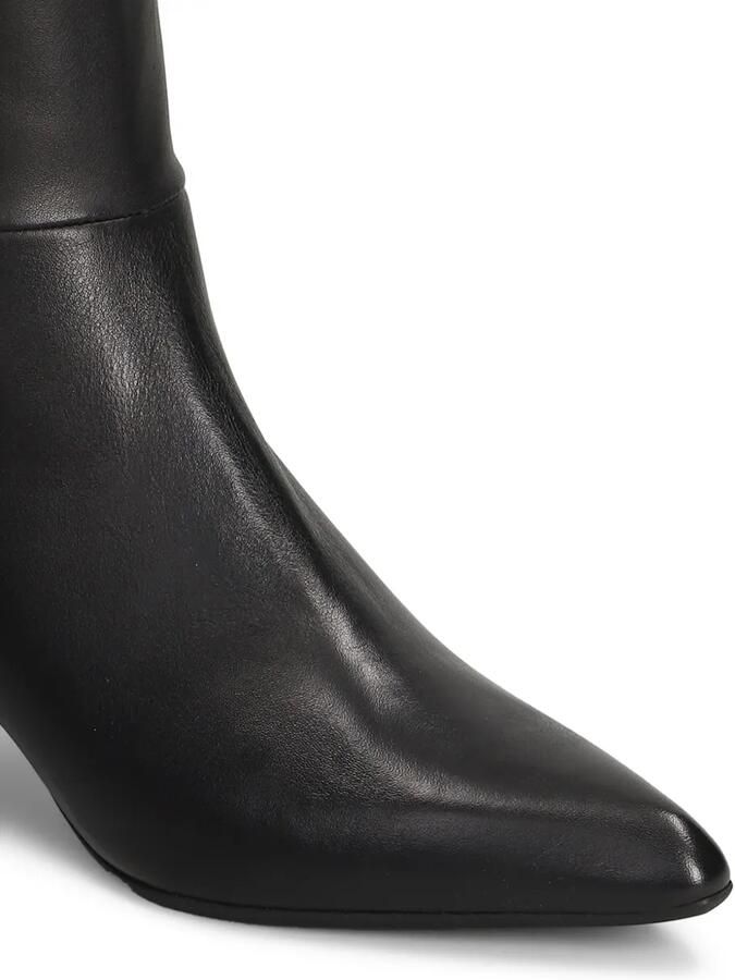 Evaluna pointed-toe leather ankle boots Zwart - Foto 3