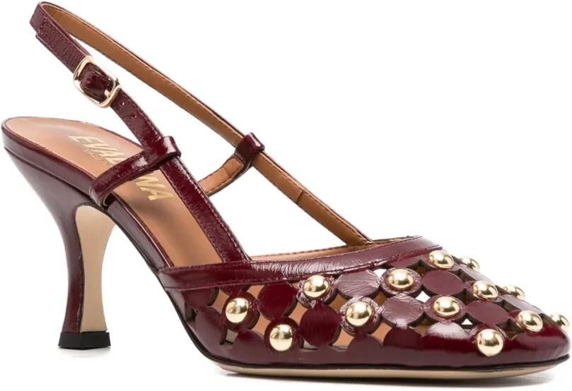 Evaluna Pumps met uitgesneden details Rood