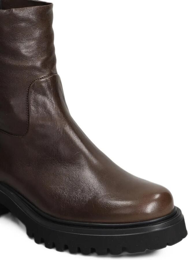 Evaluna rear-zip chunky-sole boots Bruin - Foto 4