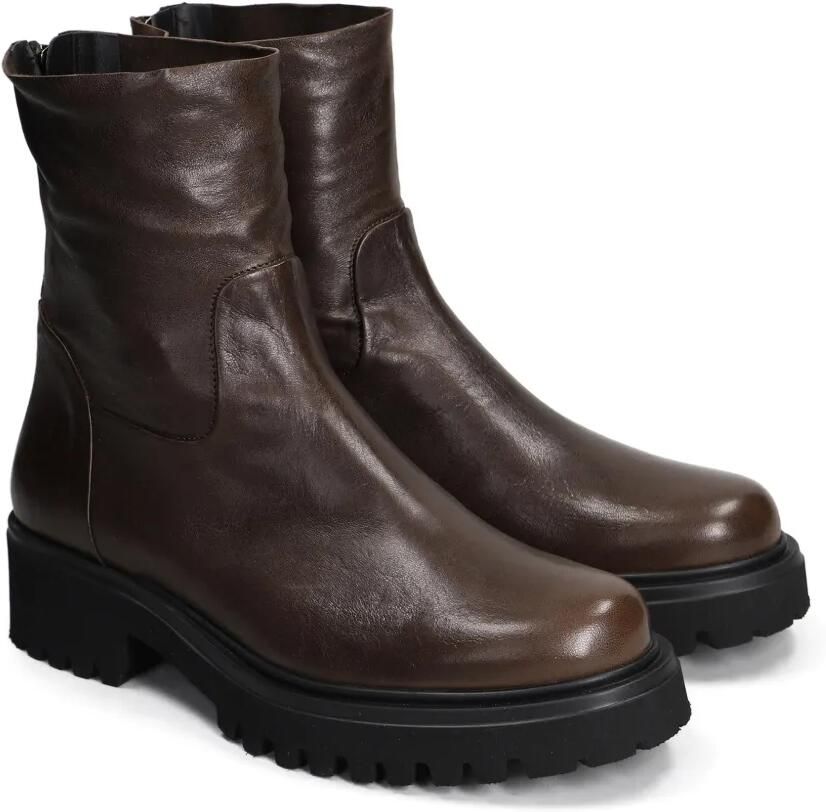 Evaluna rear-zip chunky-sole boots Bruin - Foto 3