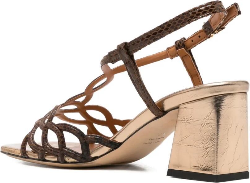 Evaluna Sandalen met blokhak Bruin - Foto 2