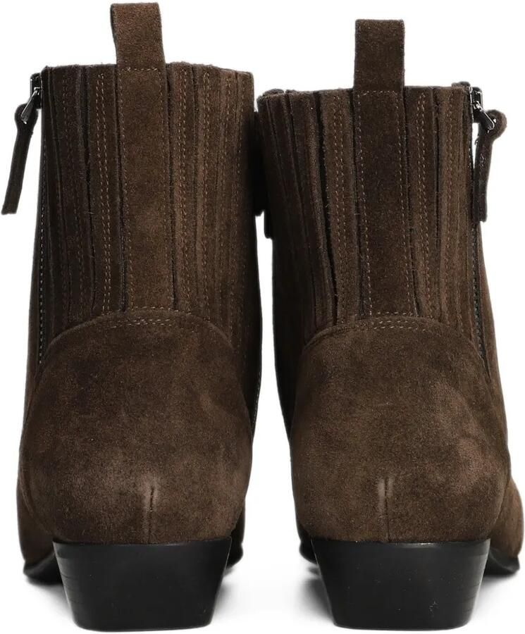 Evaluna suede pointed-toe ankle boots Bruin - Foto 2