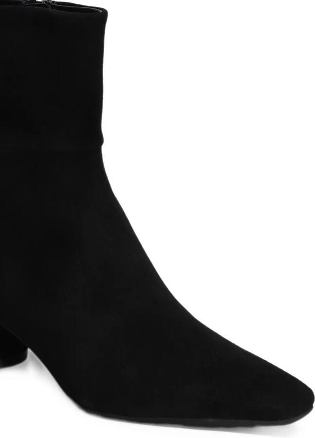 Evaluna suede pointed-toe ankle boots Zwart - Foto 3
