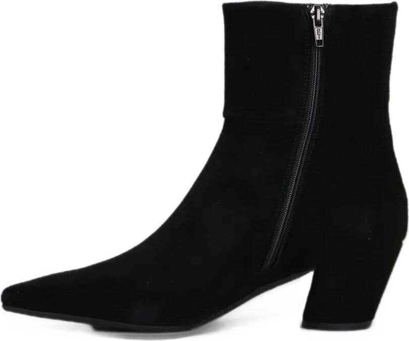 Evaluna suede pointed-toe ankle boots Zwart - Foto 5
