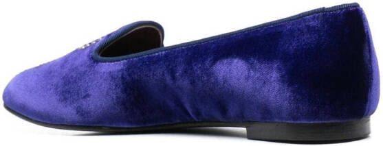 10 CORSO COMO x Castaner Zainab fluwelen slippers Blauw