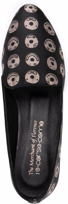 10 CORSO COMO x The Merchant of Florence Emoji slippers Zwart