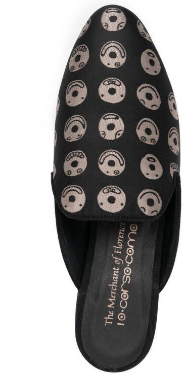 10 CORSO COMO x The Merchant of Florence Emoji slippers Zwart