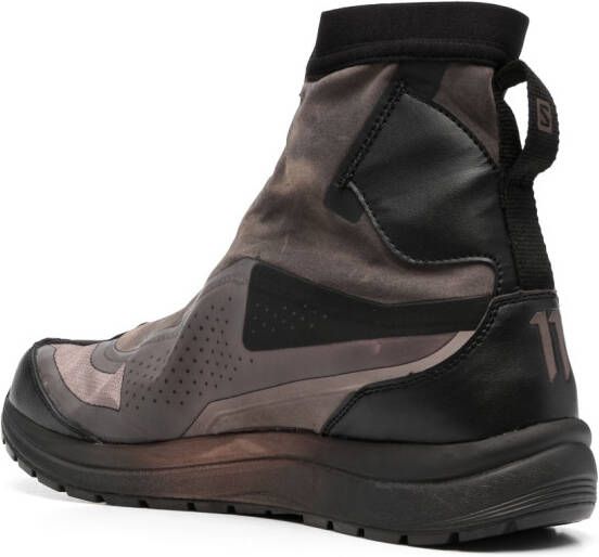 11 By Boris Bidjan Saberi Enkellaarzen met gerafeld effect Grijs