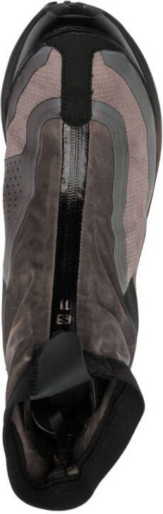 11 By Boris Bidjan Saberi Enkellaarzen met gerafeld effect Grijs