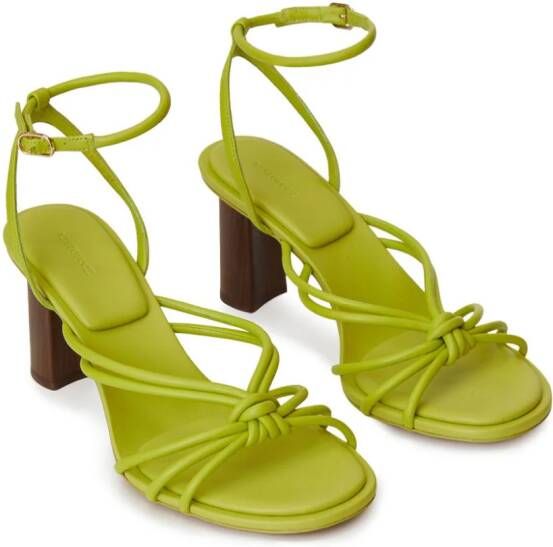 12 STOREEZ Leren sandalen Groen