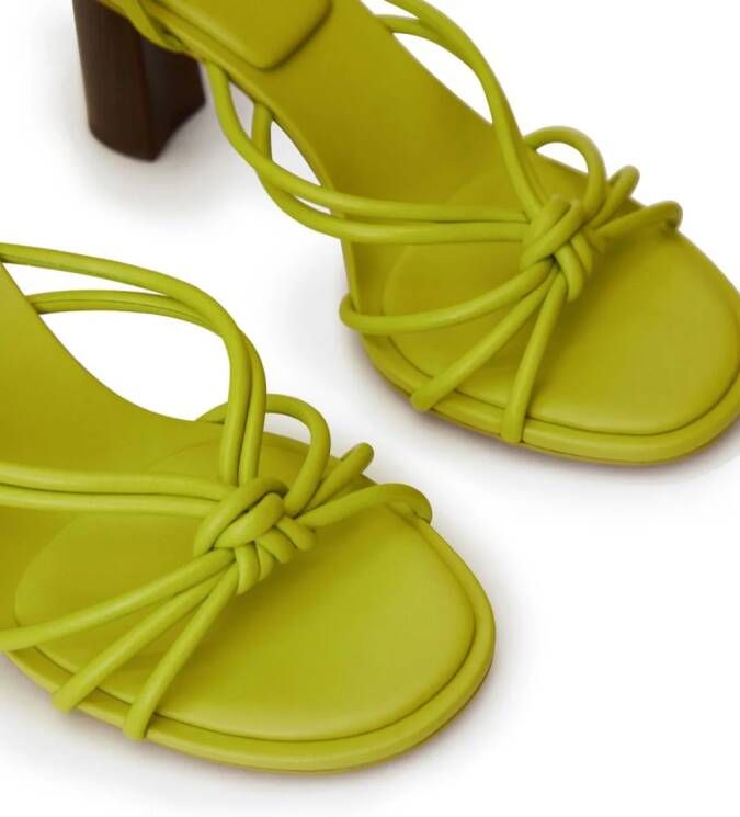 12 STOREEZ Leren sandalen Groen