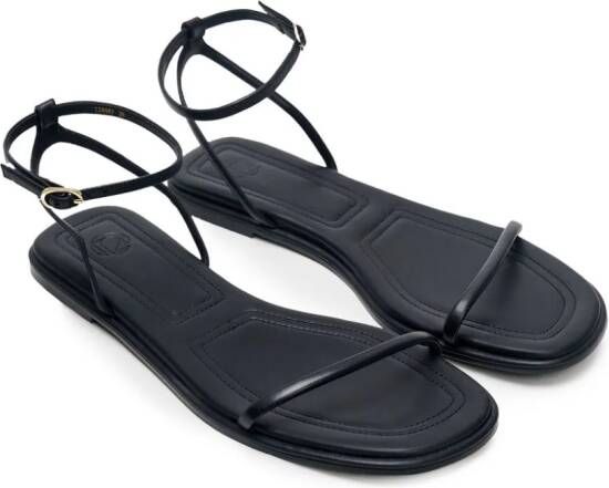 12 STOREEZ Leren sandalen Zwart