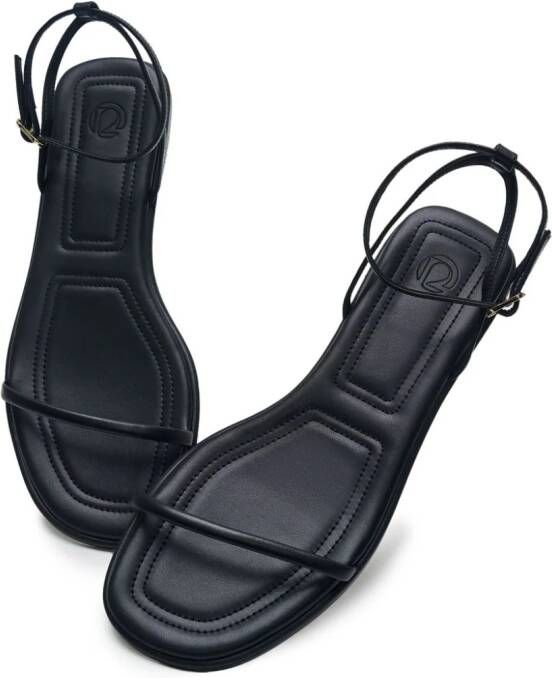 12 STOREEZ Leren sandalen Zwart
