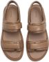 12 STOREEZ Gewatteerde leren sandalen Beige - Thumbnail 3