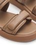 12 STOREEZ Gewatteerde leren sandalen Beige - Thumbnail 5