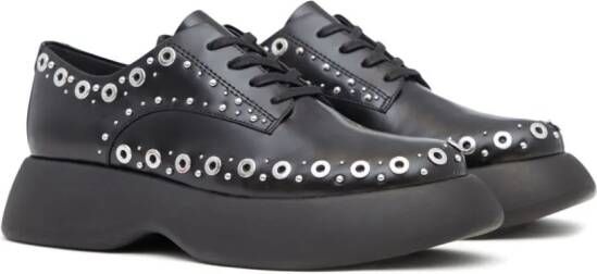 3.1 Phillip Lim Norber leren derby schoenen Zwart