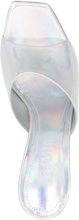 3juin Slip-on muiltjes Zilver