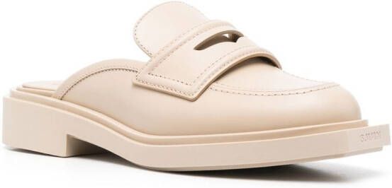 3juin Muiltjes met ronde neus Beige