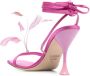 3juin Kimi sandalen met veren detail Roze - Thumbnail 3