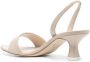 3juin Leren slingback sandalen Beige - Thumbnail 3