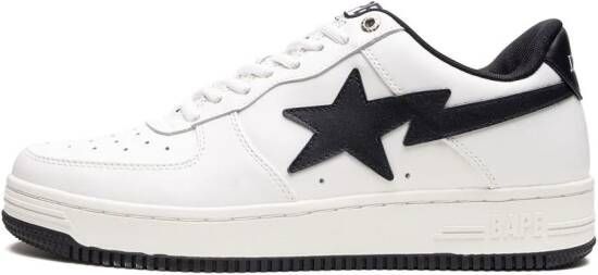A BATHING APE "Jjjjound x Bapesta White Navy sneakers" Wit