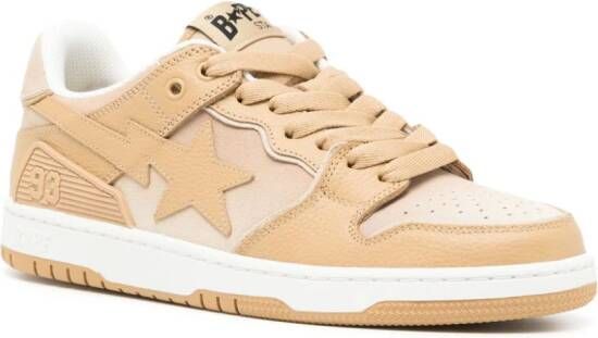 A BATHING APE SK8 STA #3 M2 leren sneakers Bruin