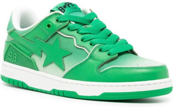 A BATHING APE SK8 STA #3 M2 leren sneakers Groen