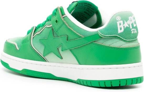 A BATHING APE SK8 STA #3 M2 leren sneakers Groen