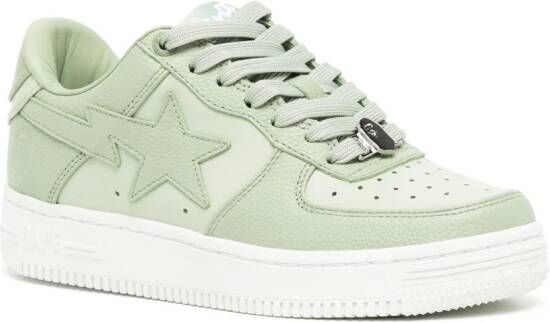 A BATHING APE Sneakers met logopatch Groen