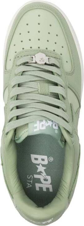 A BATHING APE Sneakers met logopatch Groen